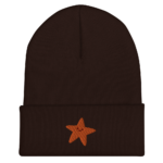 Gold Star Cuffed Beanie