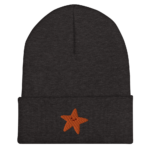 Gold Star Cuffed Beanie