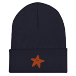 Gold Star Cuffed Beanie